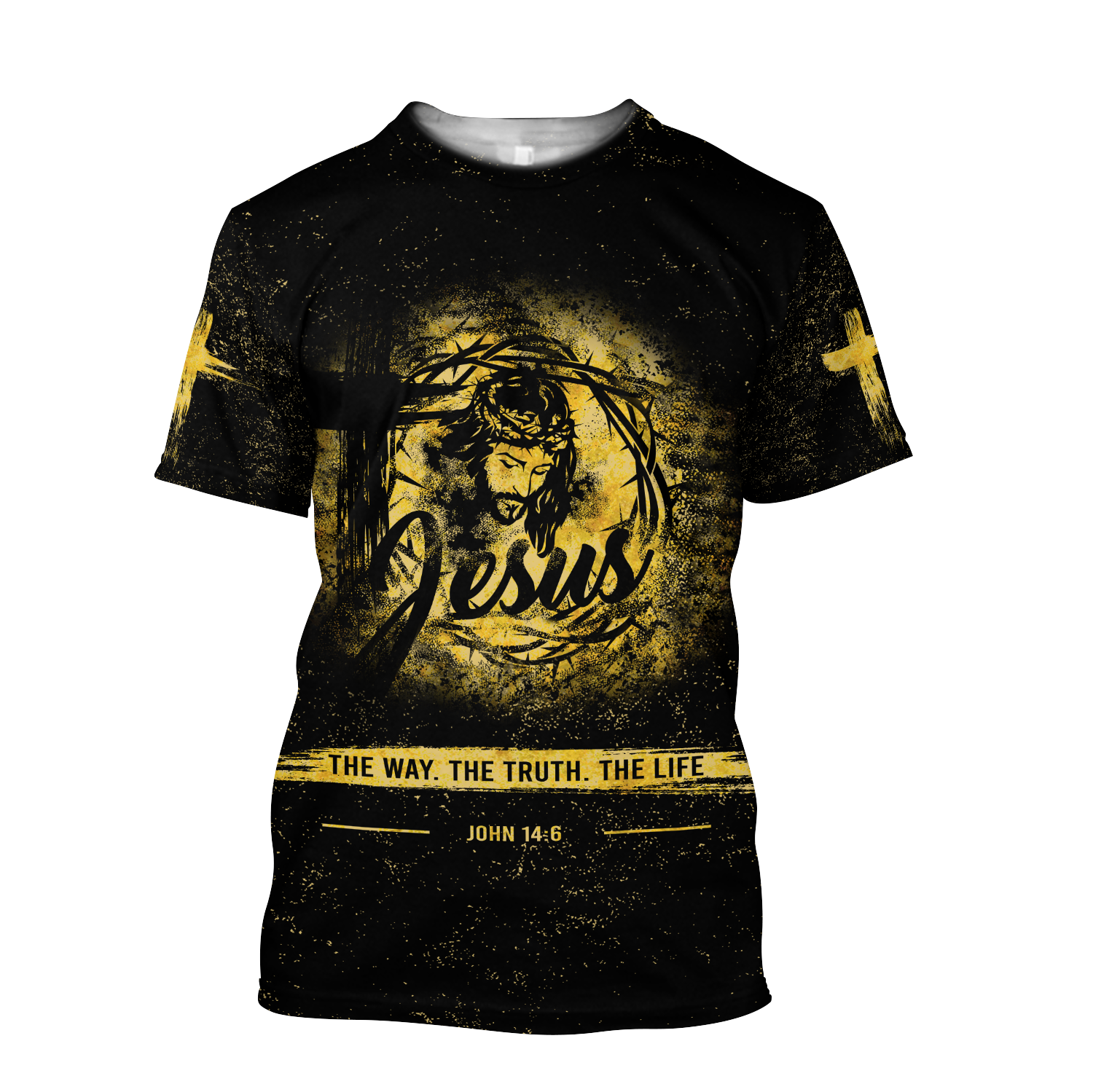 Jesus The Way The Truth The Life 3D All Over Printed Shirts For Men and Women Pi12062004-Apparel-TA-T-Shirts-S-Vibe Cosy™