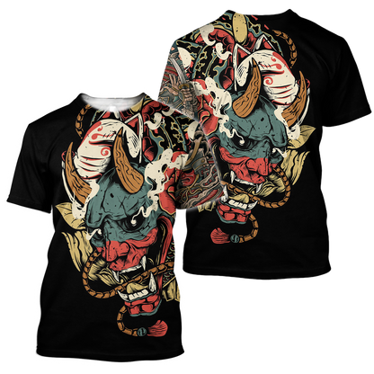 Samurai Tattoo Art Hoodie T Shirt For Men and Women HAC220604-NM-Apparel-NM-T-Shirt-S-Vibe Cosy™