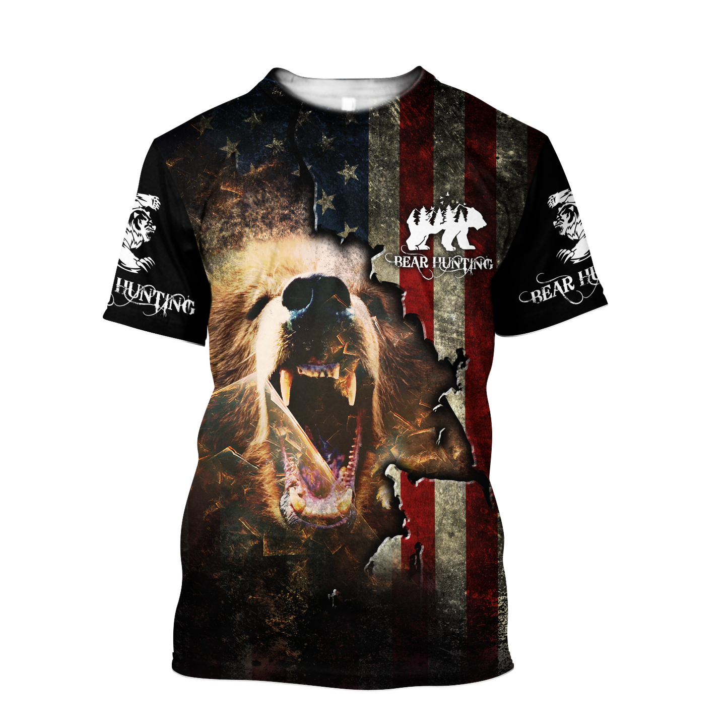 Bear hunter camo 3D all over printed shirts for men and women Pi111202 PL-Apparel-PL8386-T shirt-S-Vibe Cosy™