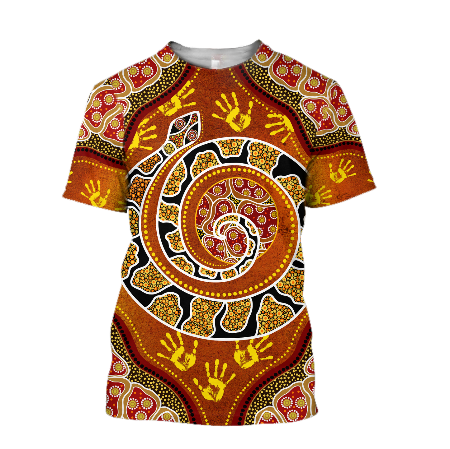 Aboriginal Snake Painting Art 3D Hoodie Shirt For Men And Women
