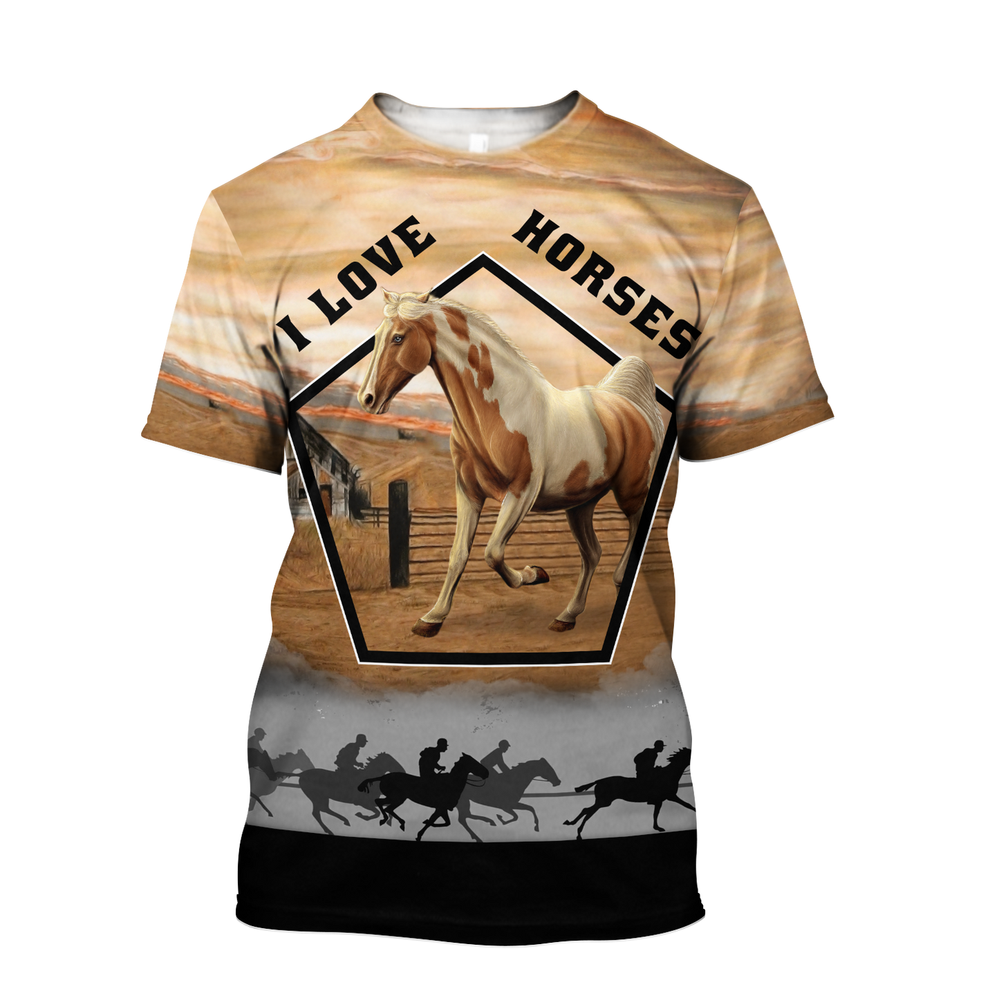 Beautiful Horse 3D All Over Printed shirt for Men and Women Pi080102-Apparel-NNK-T-Shirt-S-Vibe Cosy™