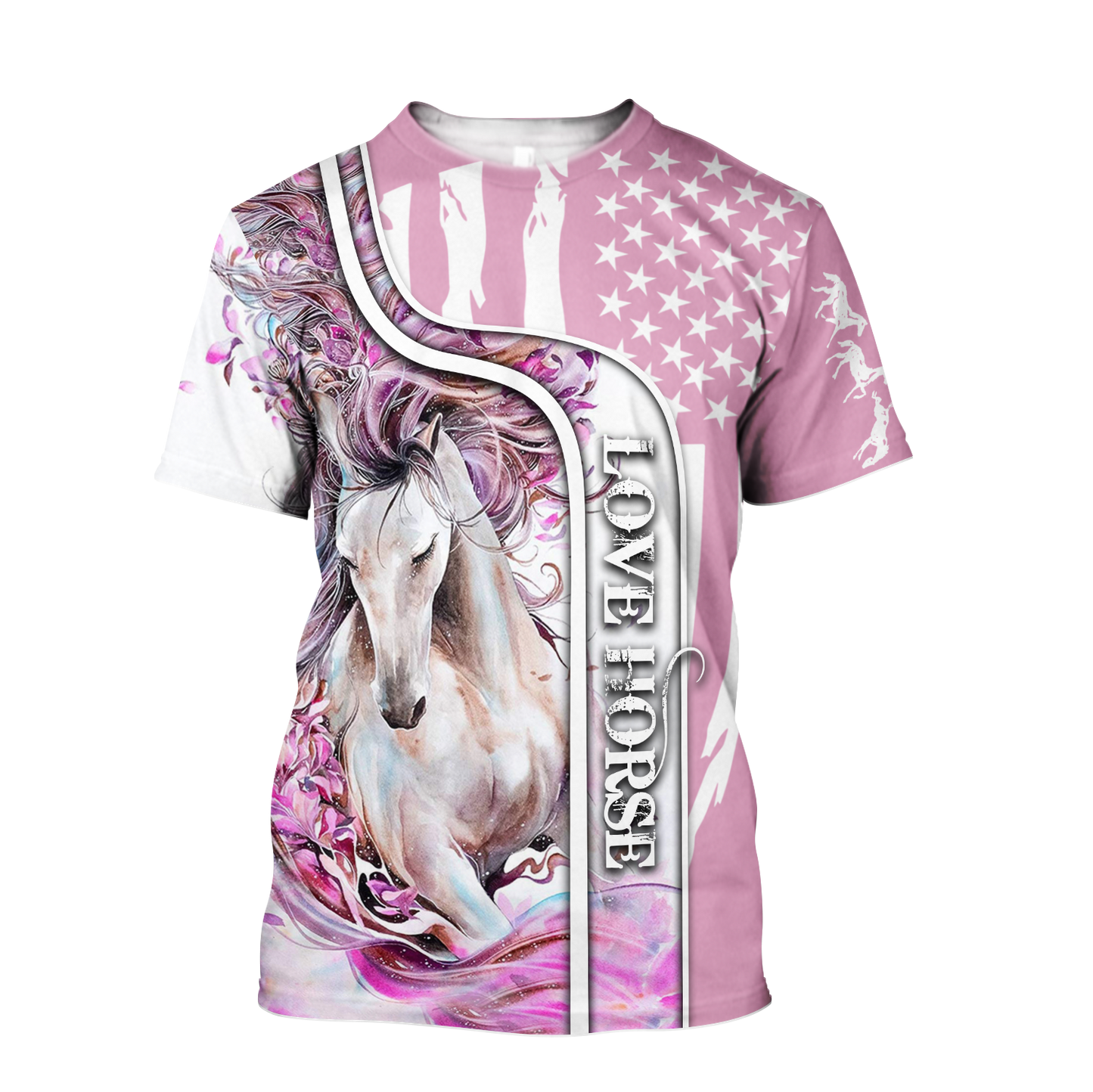 Beautiful Love Horse winter set for Women Pi091203-Apparel-NNK-T-Shirt-S-Vibe Cosy™