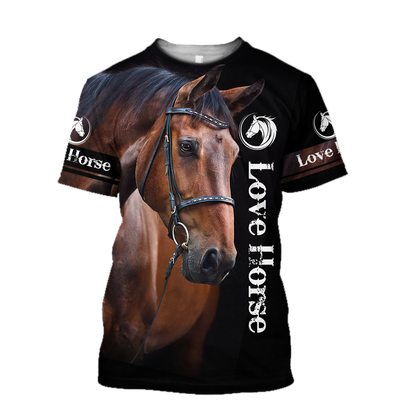 Love Horse 3D All Over Printed Shirts For Men And Women TR2005204 - Amaze Style™-Apparel