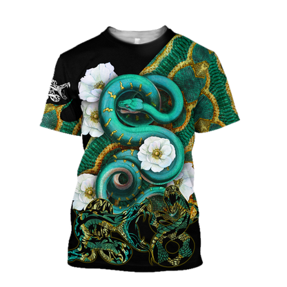Snake 3D All Over Printed Unisex Shirt