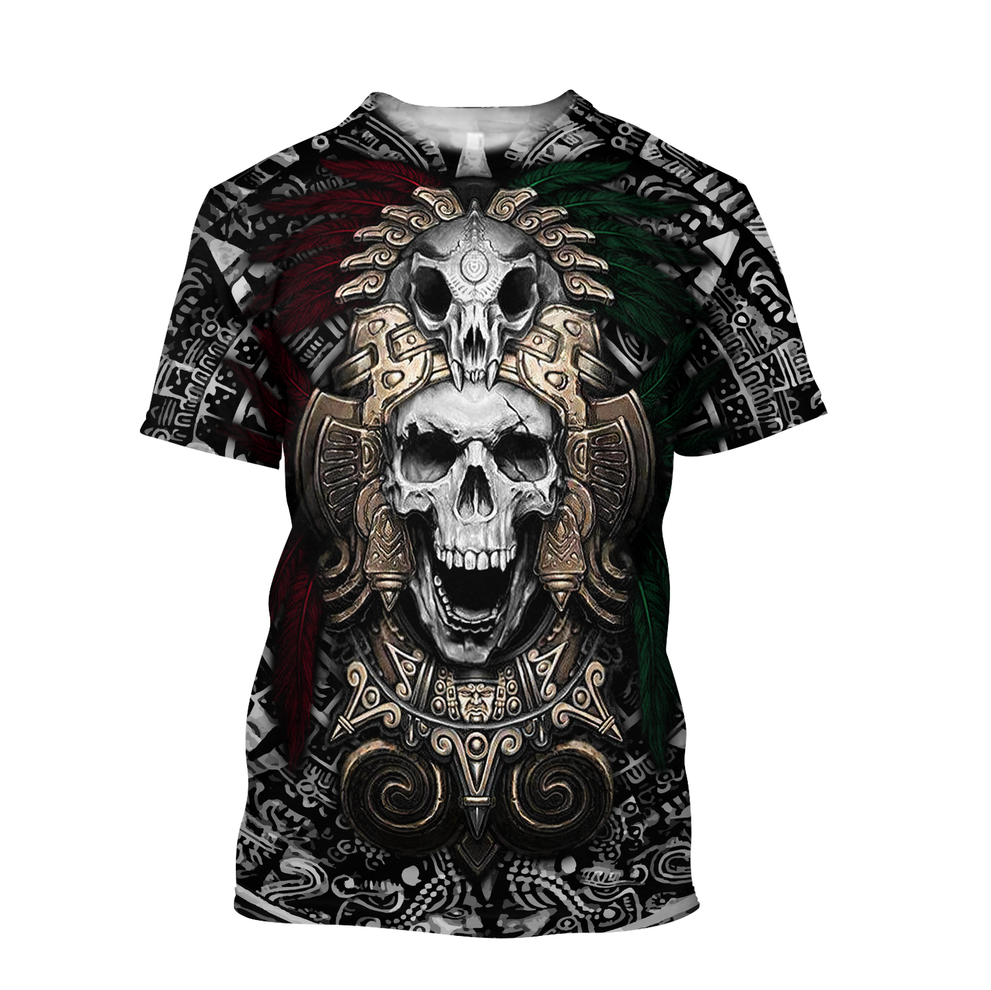 Aztec Skull By ML-Apparel-ML-T-Shirt-S-Vibe Cosy™