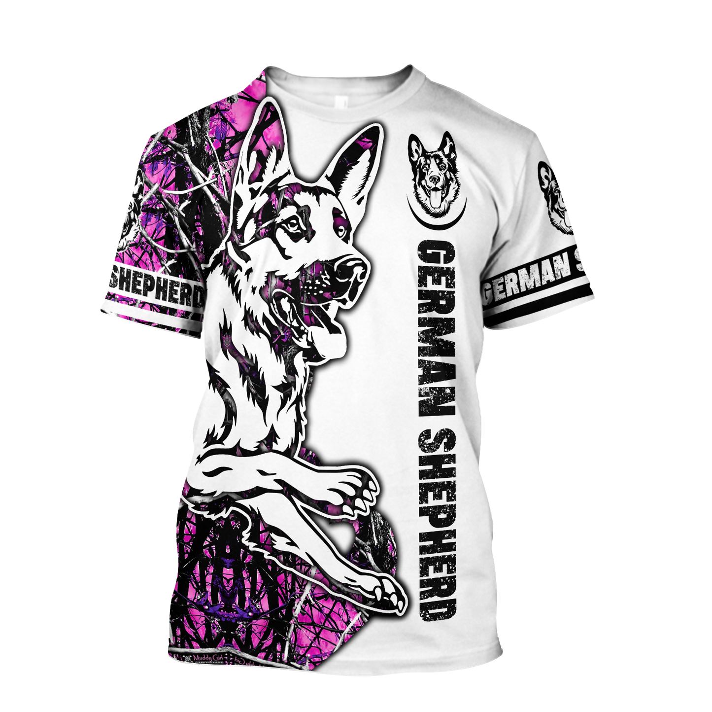 German shepherd pink tattoo 3d hoodie shirt for men and women HAC180805