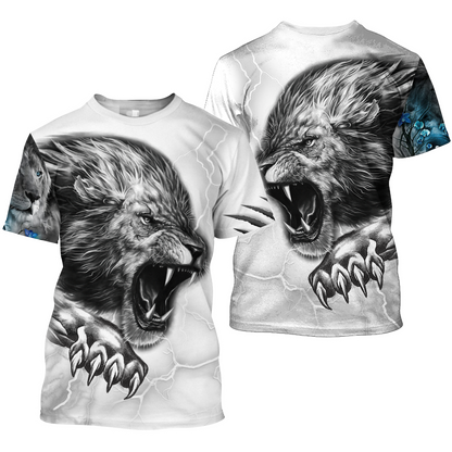 Lion Warrior 3D All Over Print Hoodie Pi28082002