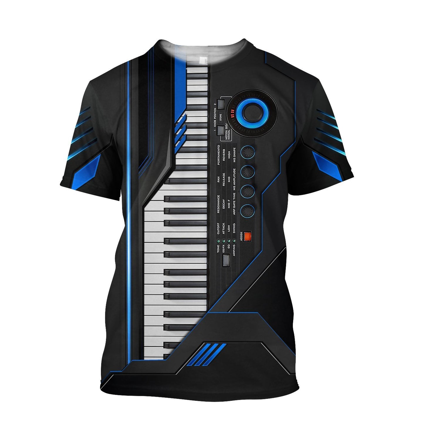 Piano keyboard 3d music hoodie, shirt for men and women HG HAC281101-Apparel-HG-T-shirt-S-Vibe Cosy™