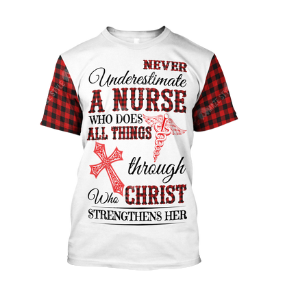 Nurse 3d hoodie shirt for men and women HG HAC250301-Apparel-HG-T-shirt-S-Vibe Cosy™