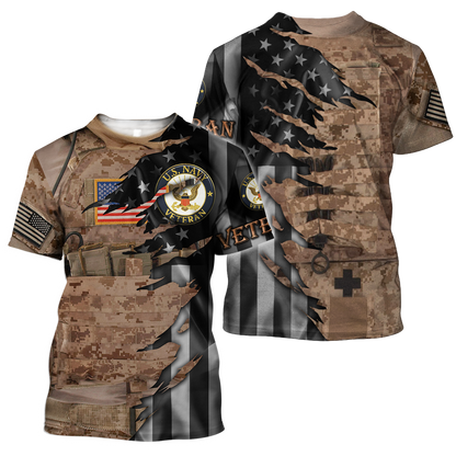 Proud to be US Navy Seal Veteran 3D All Over Printed Shirts For Men and Women HAC210802