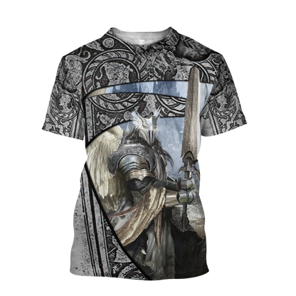 Stunning angel knight templar 3D all over printed for men and women HHT07092014