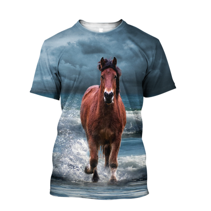 Love Horse 3D All over print for Men and Women shirt Pi020103-Apparel-NNK-Hoodie-S-Vibe Cosy™