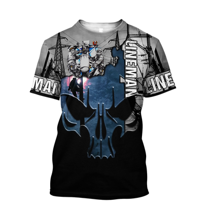 Lineman 3D All Over Printed Hoodie HAC230901