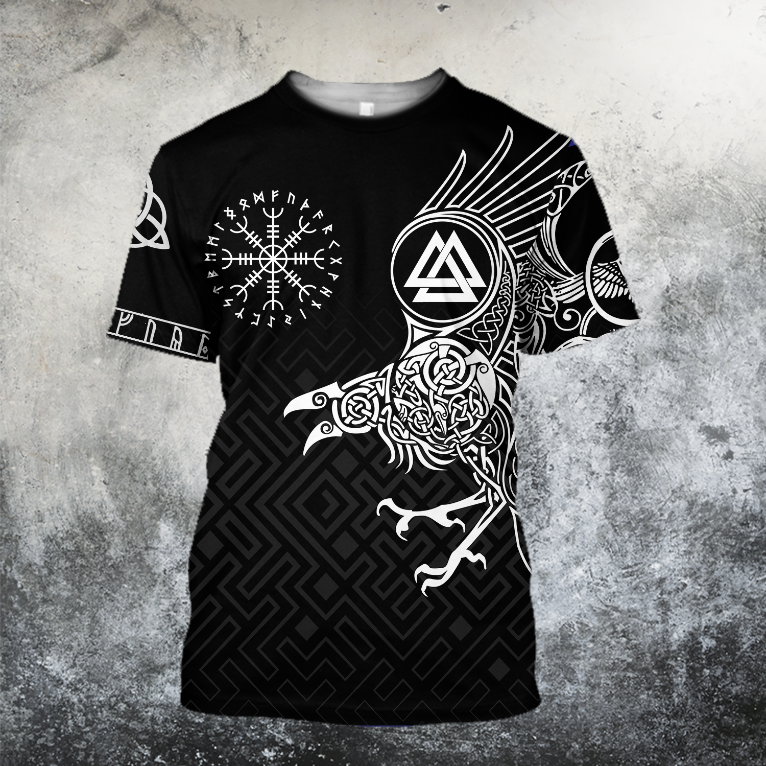 The Raven of Odin - Tattoo Style-Apparel-HP Arts-Hoodie-S-Vibe Cosy™