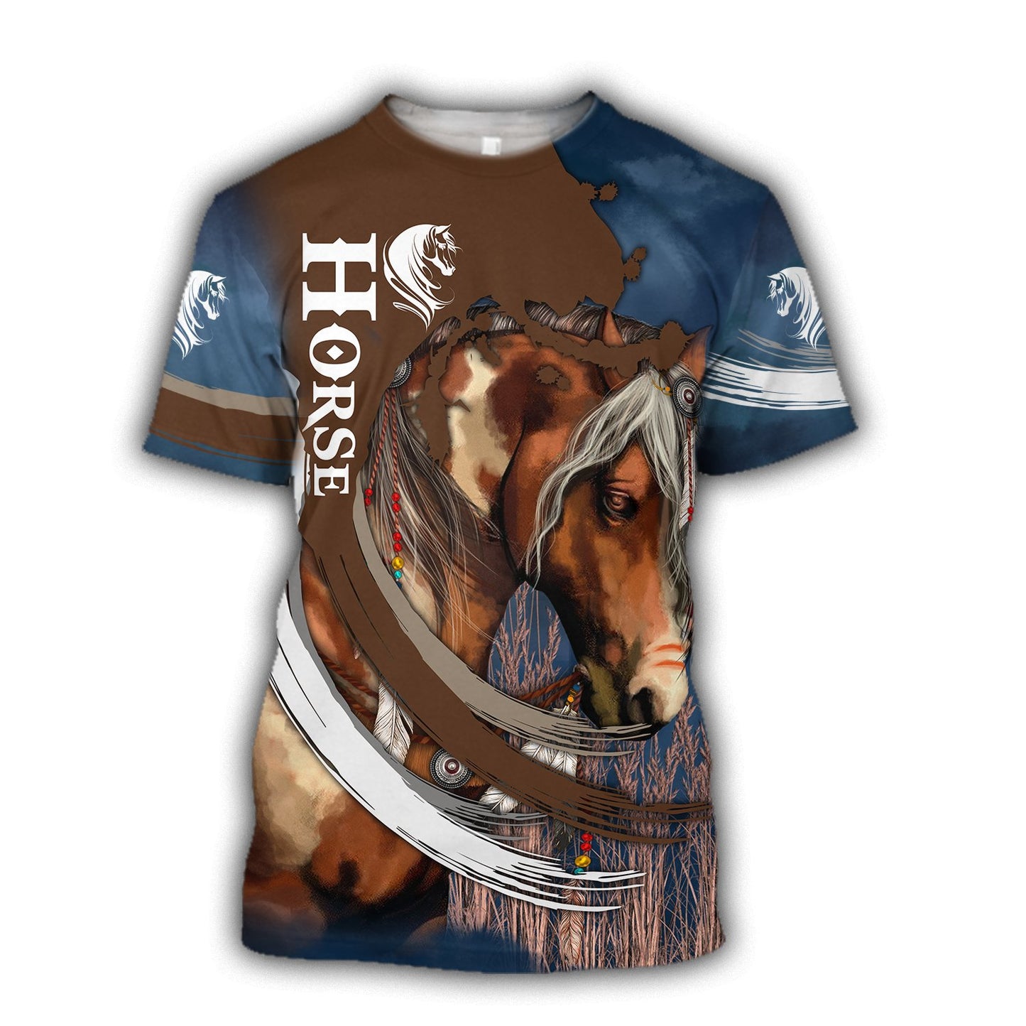 Beautiful Horse 3D All Over Printed Shirts For Men And Women TR2404203-Apparel-MP-T-Shirt-S-Vibe Cosy™