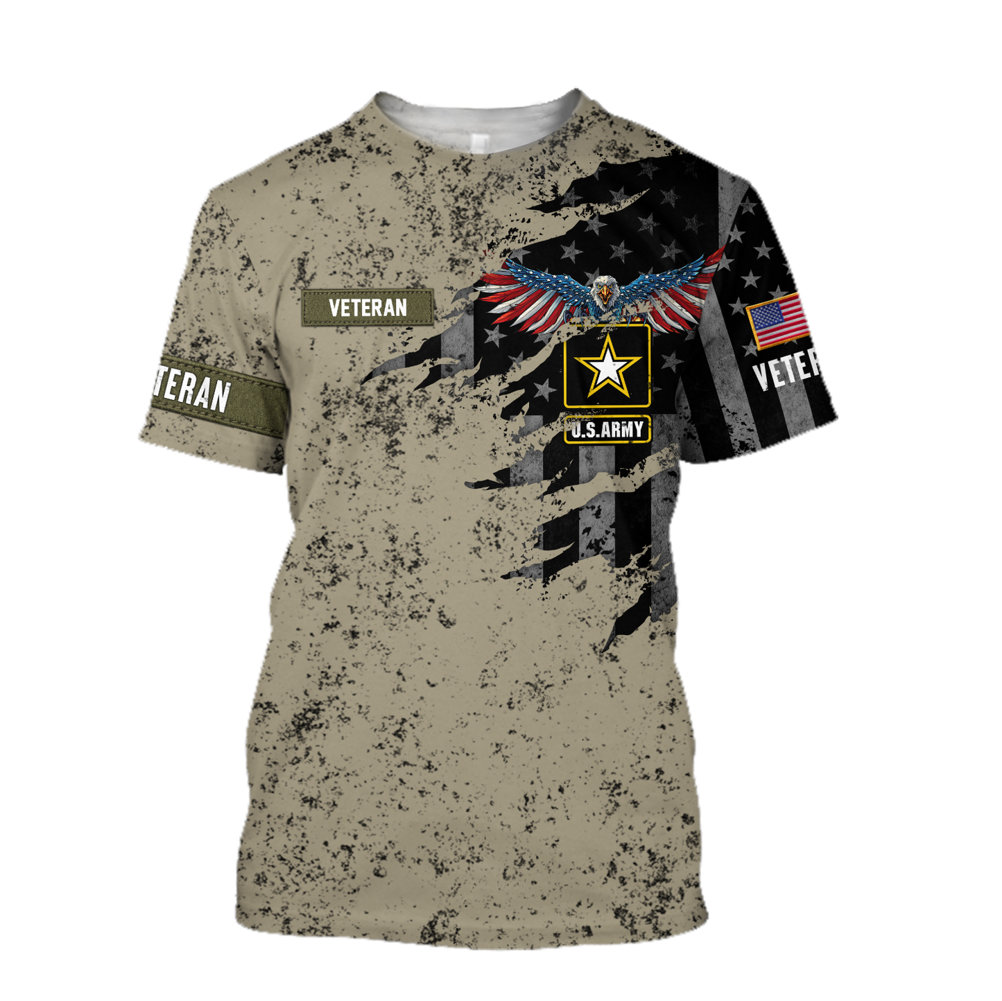 Veteran US Army Eagle in my heart 3D shirts for men and women