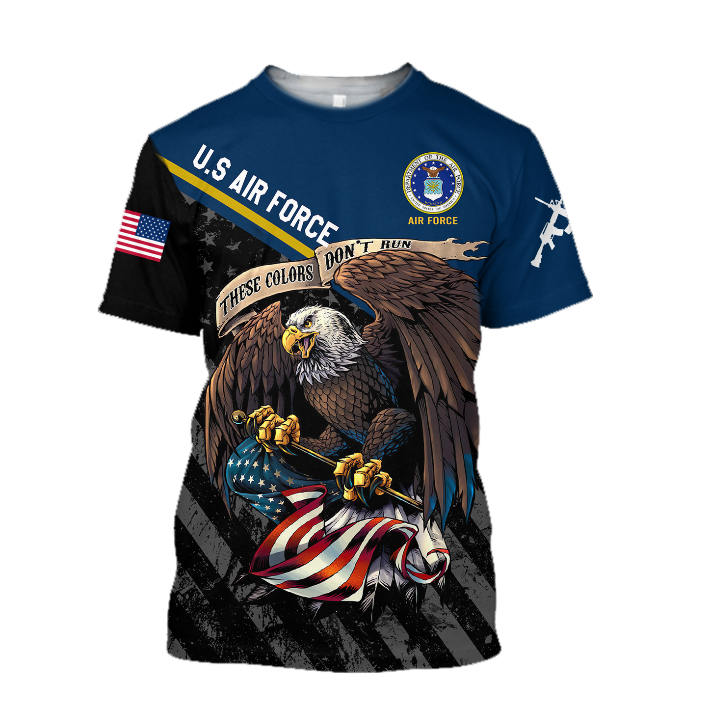 US Veteran Air Force 3d all over printed shirts for men and women TR3005202S-Apparel-Huyencass-T-Shirt-S-Vibe Cosy™