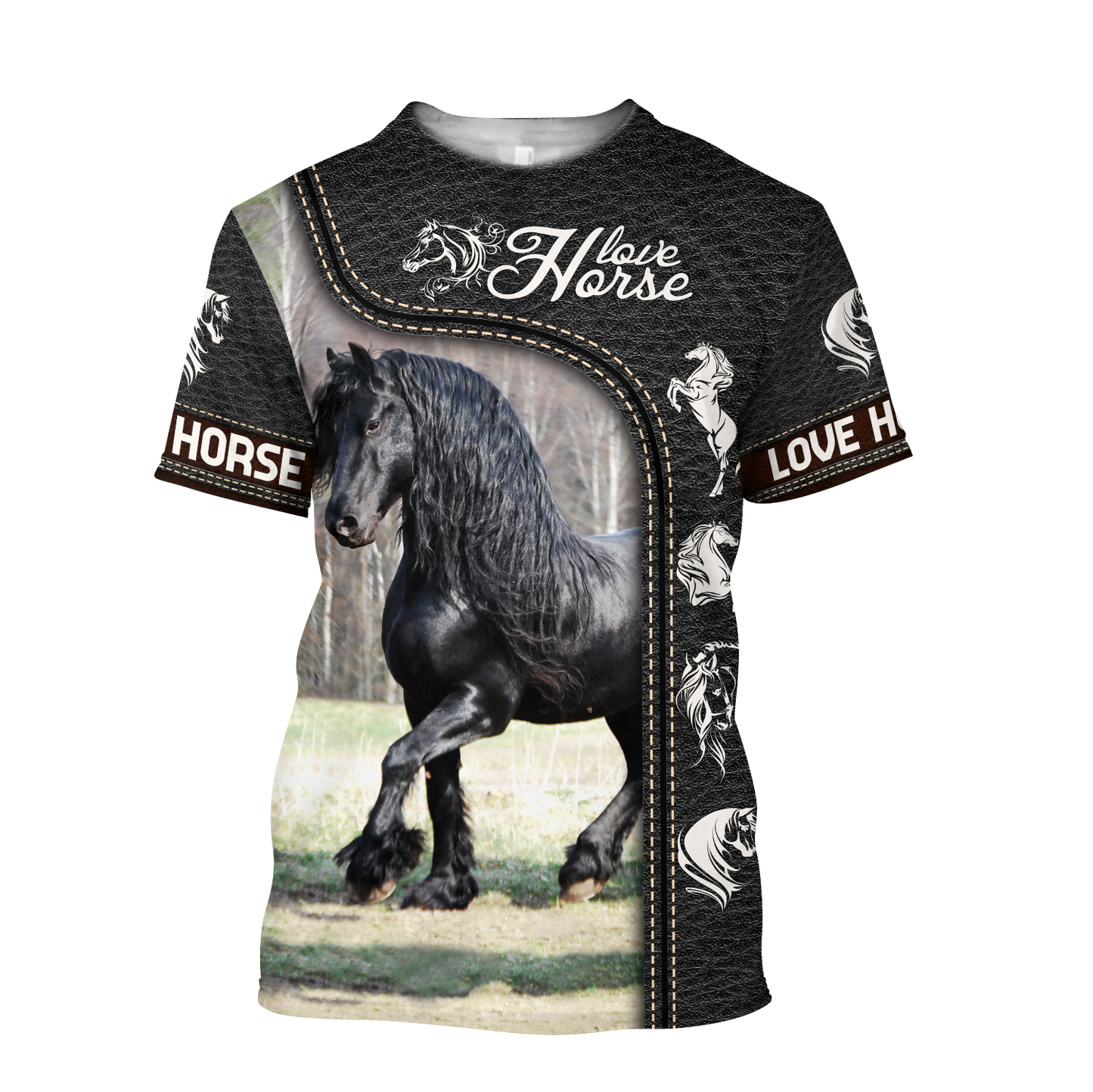 Love Horse 3D All Over Printed Shirts Pi220401-Apparel-TA-T-Shirt-S-Vibe Cosy™