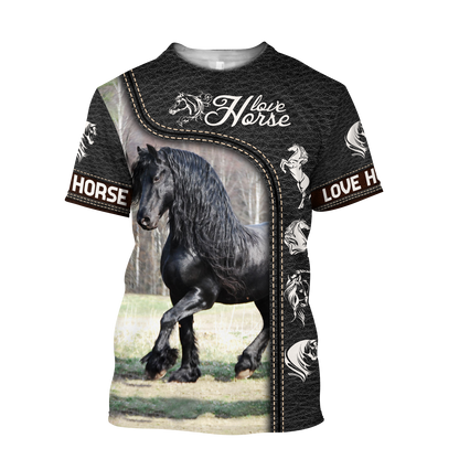 Love Horse 3D All Over Printed Shirts Pi220401-Apparel-TA-T-Shirt-S-Vibe Cosy™