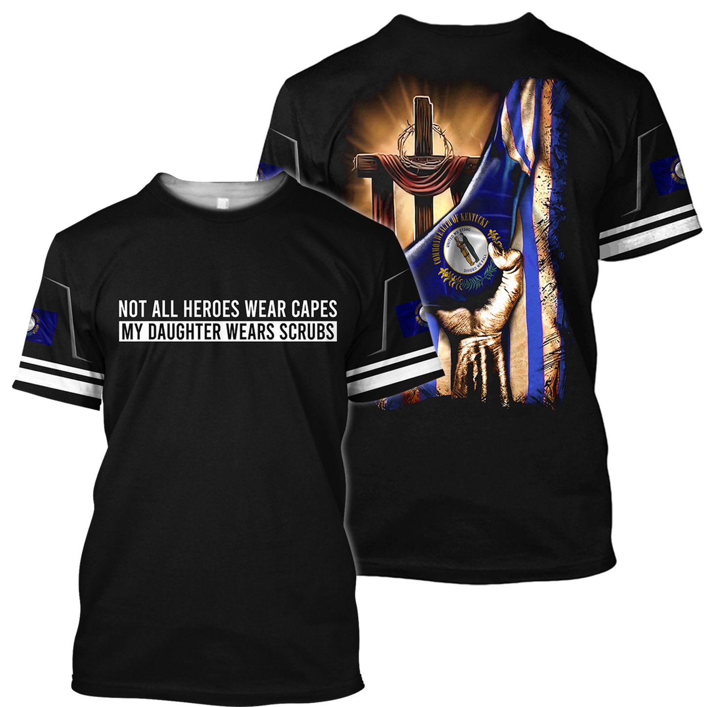 My daughter Kentucky 3d hoodie shirt for men and women HAC040401-Apparel-HG-T-shirt-S-Vibe Cosy™