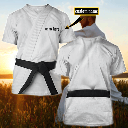 Custom Name Karate 3D All Over Printed Unisex Shirt
