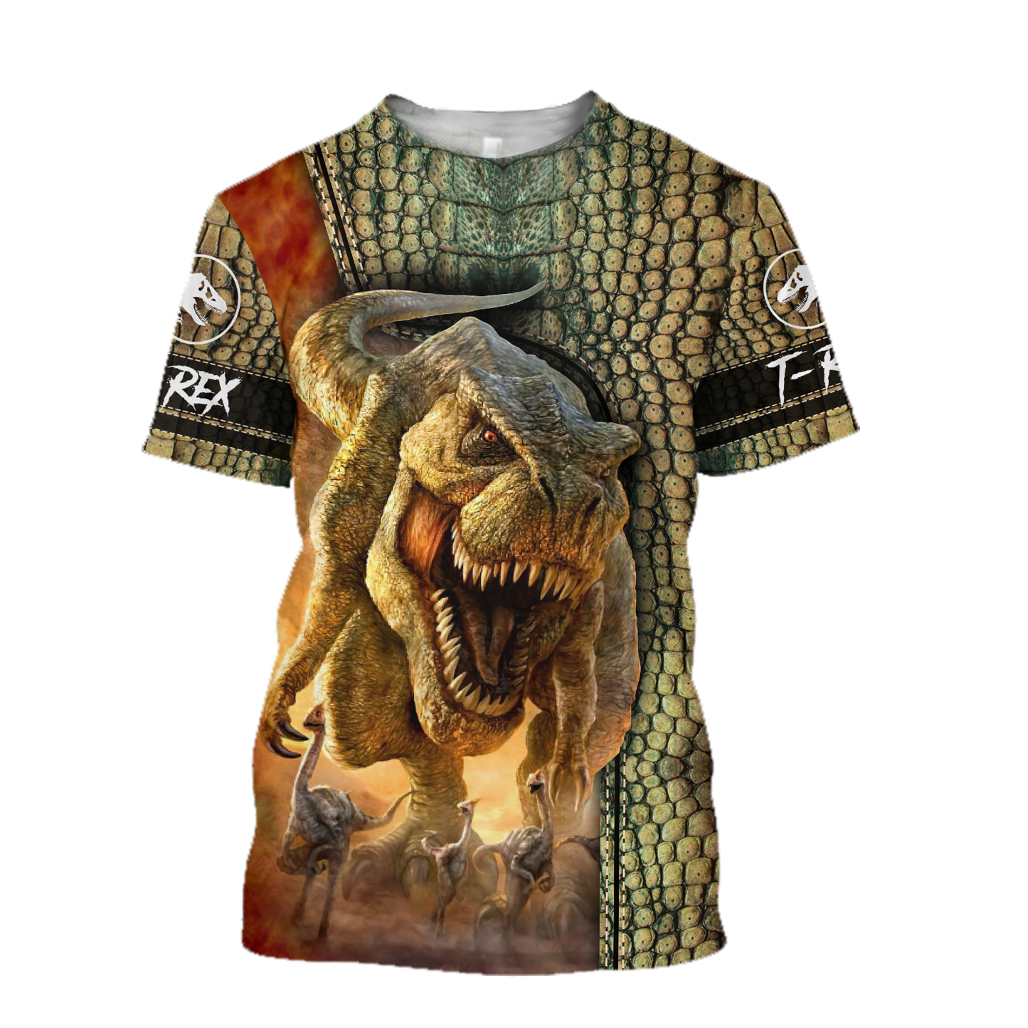 Dinosaur T-rex Skin 3D all over printed shirts