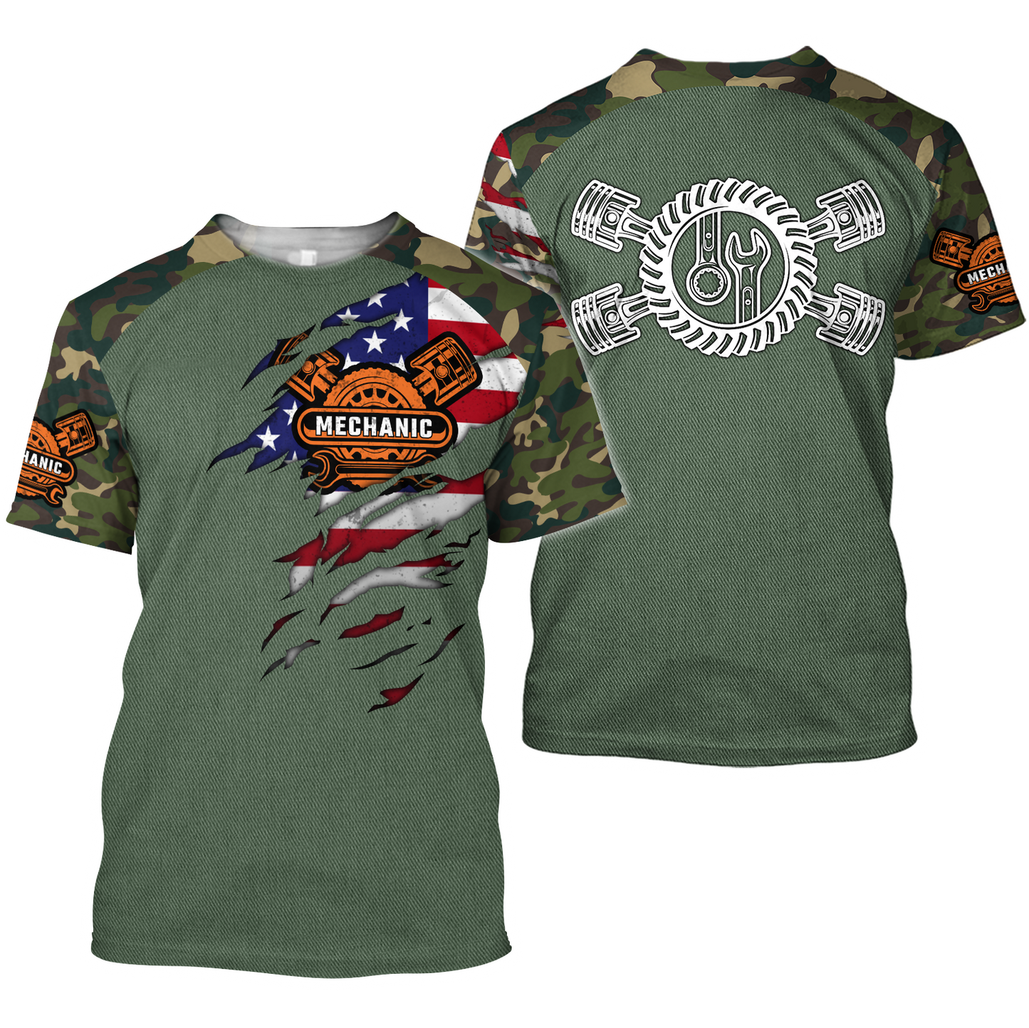 Mechanic Camo 3D All Over Printed Hoodie For Men and Women Pi15092005S1