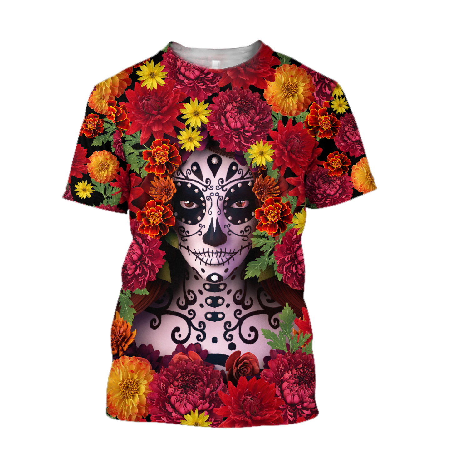 All Over Printed Mexican Day Of The Dead Hoodie TR0409206-MEI