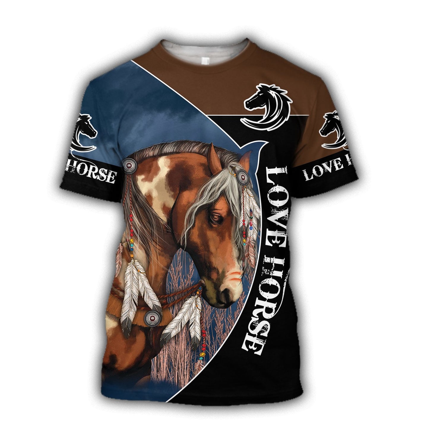 Beautiful Horse 3D All Over Printed Shirts For Men And Women TR2604200-Apparel-MP-T-Shirt-S-Vibe Cosy™