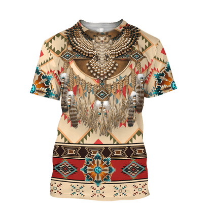 Native American Pattern Dreamcatcher 3D All Over Printed Shirts For Men