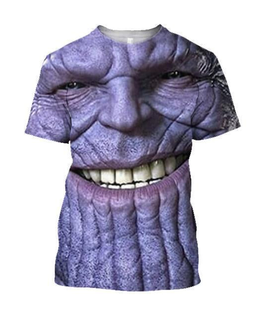 3D All Over Print Thanos Face-Apparel-HD09-T-Shirt-S-Vibe Cosy™