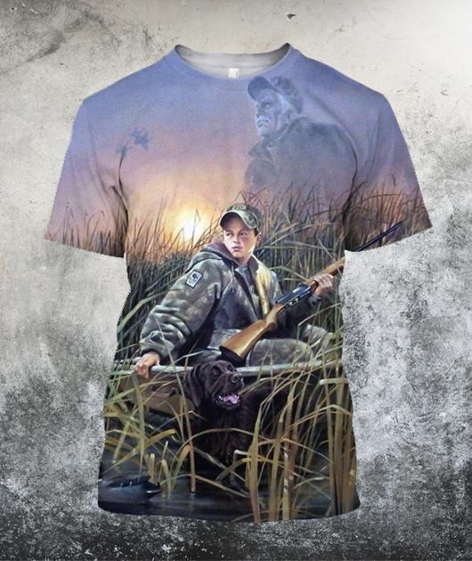 Coon Hunting Art 3D All Over Printed Shirts-Apparel-HP Arts-T-Shirt-S-Vibe Cosy™