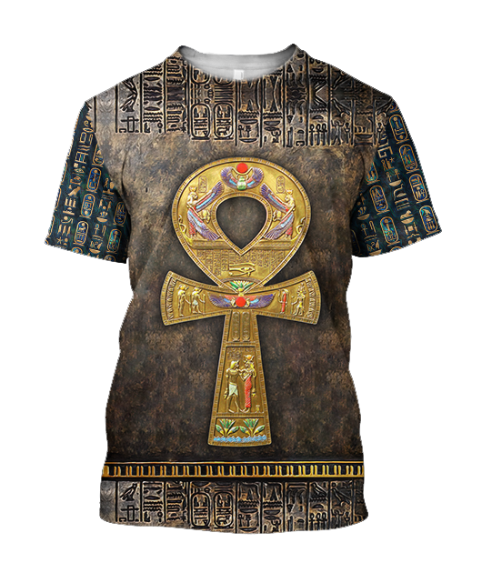 Ancient Egypt Ankh 3D All Over Printed Shirt Hoodie For Men And Women MP1001-Apparel-MP-T-Shirt-S-Vibe Cosy™