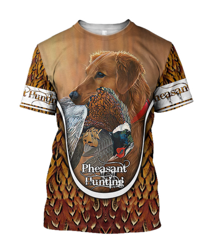 Pheasant hunting 3D Printed shirts TT070101-Apparel-TT-T-Shirt-S-Vibe Cosy™