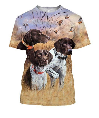 3D All Over Print 3 Hunting Dog Hoodie-Apparel-Phaethon-T-Shirt-S-Vibe Cosy™