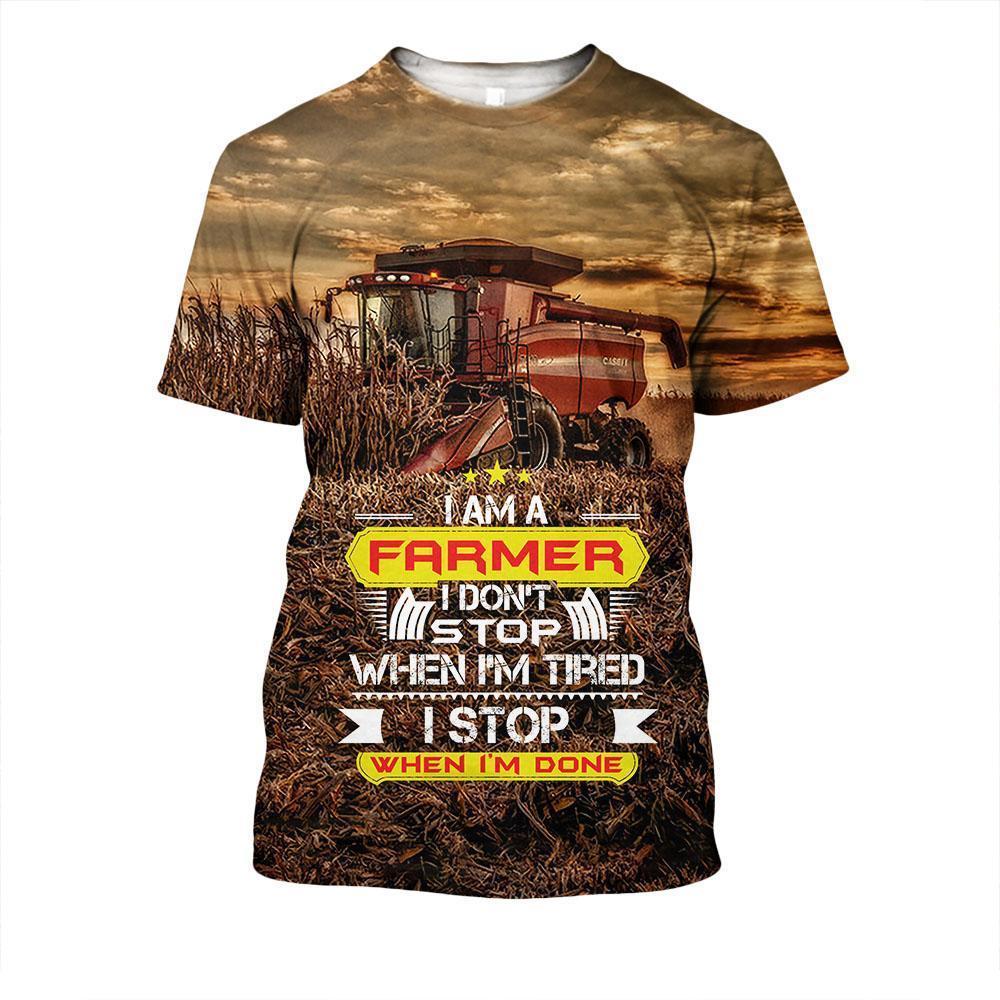 I Stop When I'M Done Tractor Hoodie-Apparel-HD09-T-Shirt-S-Vibe Cosy™