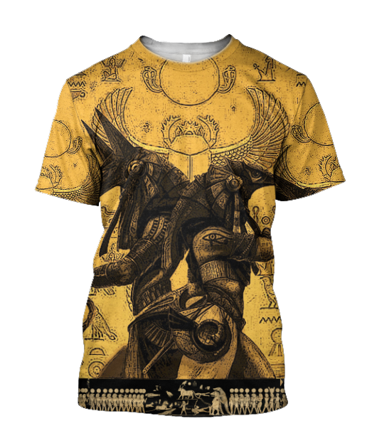 Anubis Ancient Egypt 3D All Over Printed Hoodie Clothes JJ070303-Apparel-MP-T-Shirt-S-Vibe Cosy™