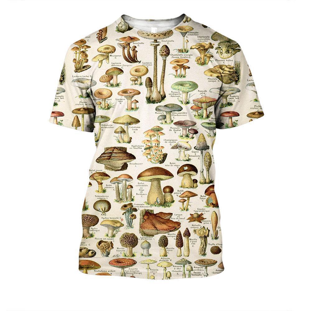 All Over Print Champignons Hoodie-Apparel-NTH-T-Shirt-S-Vibe Cosy™