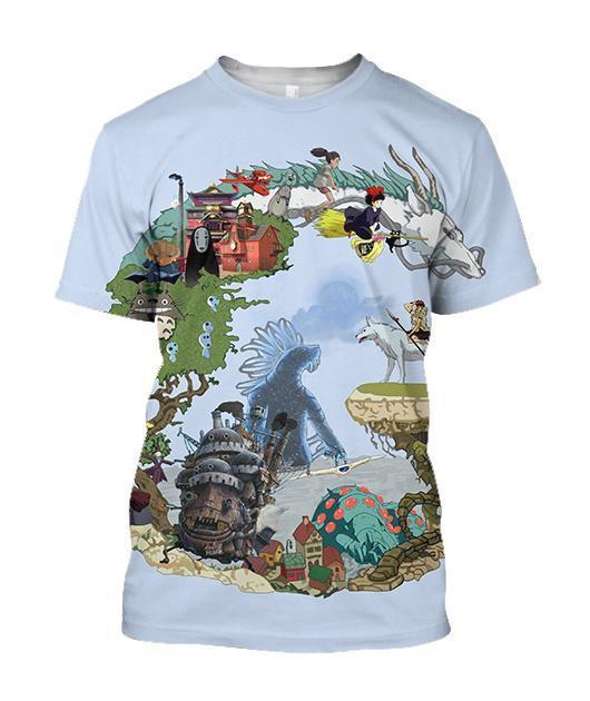 3D All Over Print Spirited Away Hoodie-Apparel-Khanh Arts-T-Shirt-S-Vibe Cosy™