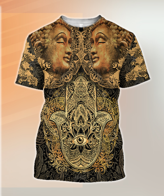 3D All Over Print Buddha Hoodie-Apparel-GP Art-T-Shirt-S-Vibe Cosy™