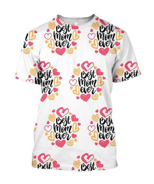 3D All Over Best I Love Mom Hoodie-Apparel-Khanh Arts-T-Shirt-S-Vibe Cosy™