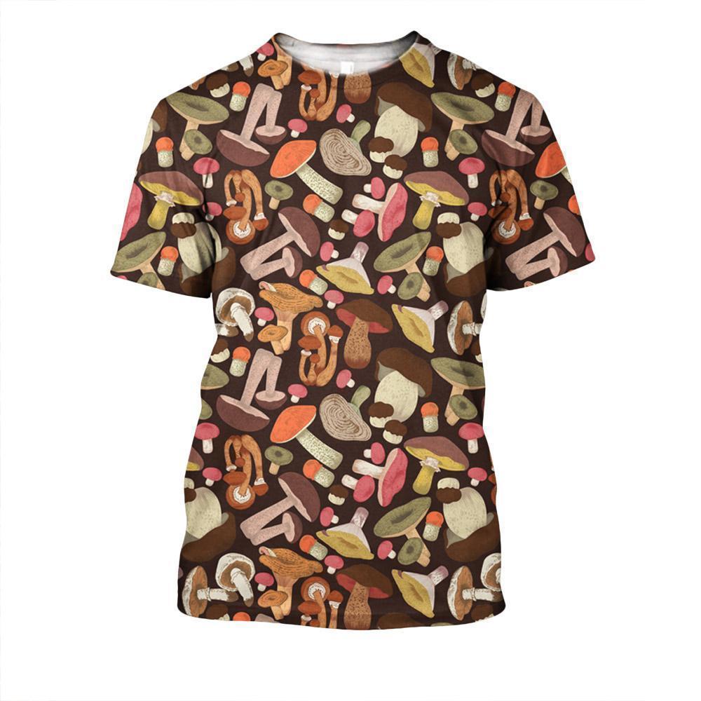 All Over Print Edible mushrooms Art-Apparel-NTH-T-Shirt-S-Vibe Cosy™