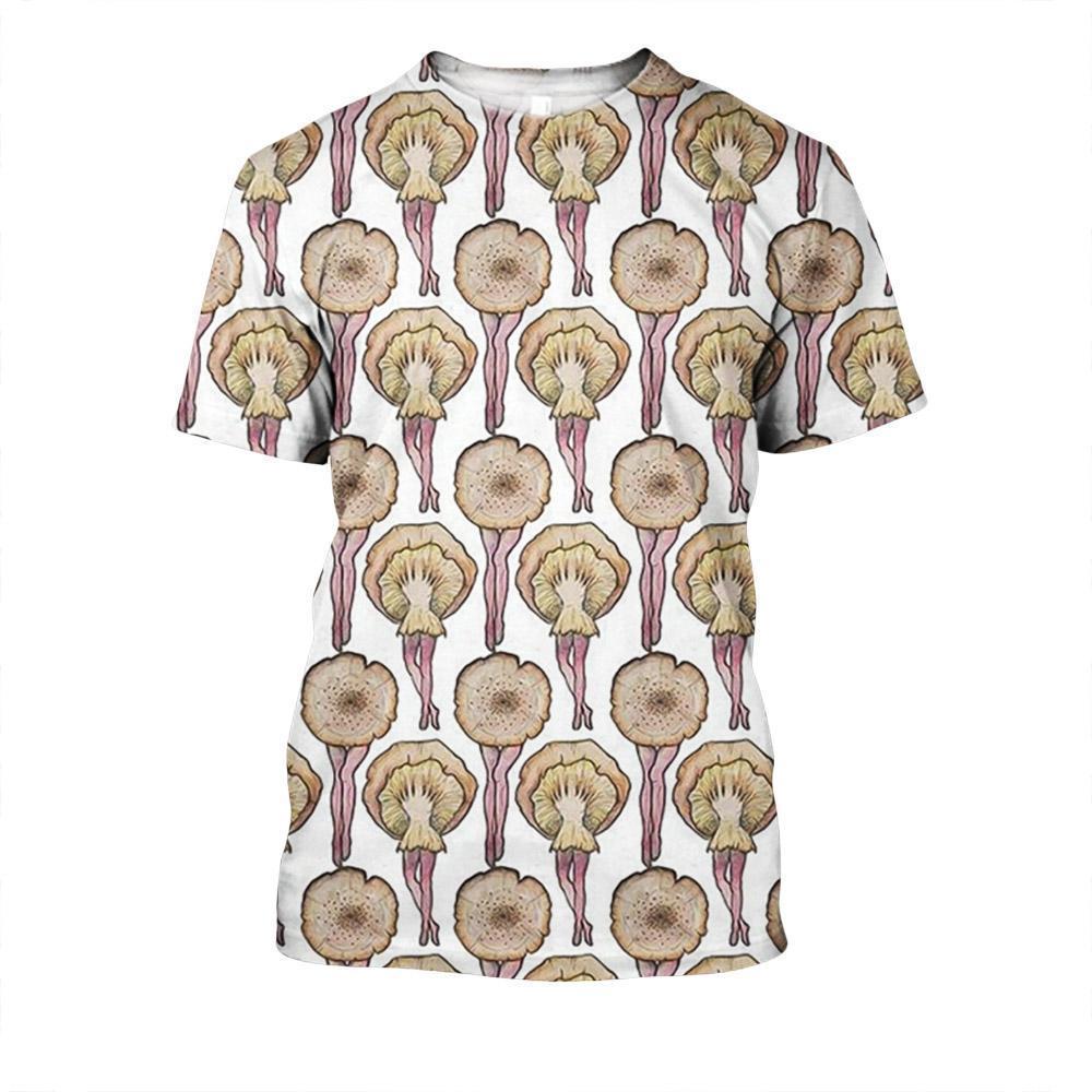 All Over Print Queen mushrooms-Apparel-NTH-T-Shirt-S-Vibe Cosy™
