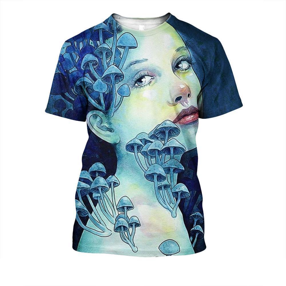 All Over Print Many mushrooms-Apparel-NTH-T-Shirt-S-Vibe Cosy™