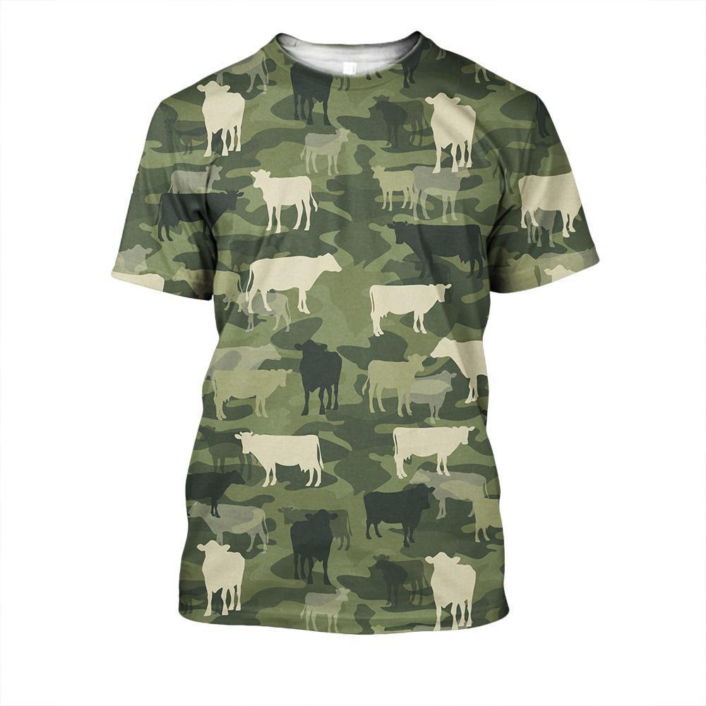 Camo Cow Farmer-Apparel-HD09-T-Shirt-S-Vibe Cosy™