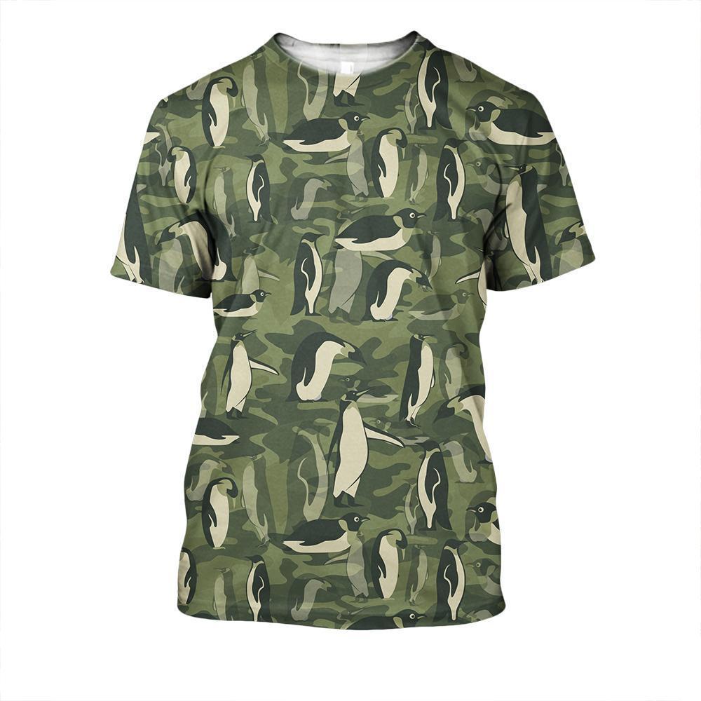 Camo Amazing Penguins Hoodie-Apparel-HD09-T-Shirt-S-Vibe Cosy™