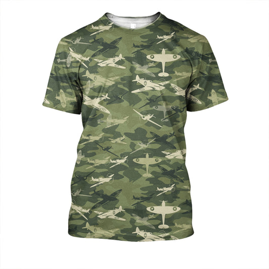 3D All Over Supermarine Spitfire Hoodie-Apparel-HD09-T-Shirt-S-Vibe Cosy™