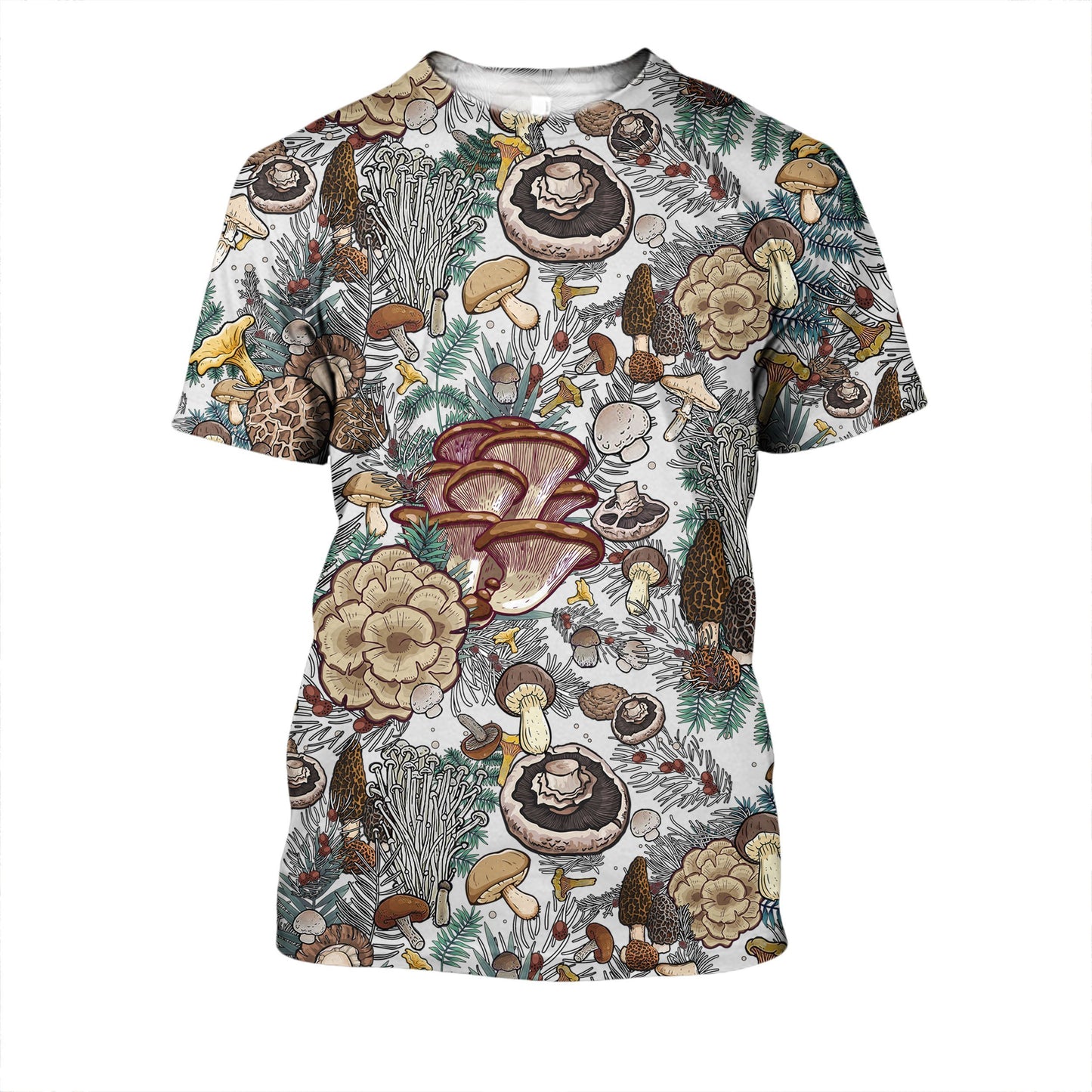 Edible Mushrooms White Hoodie-Apparel-HD09-T-Shirt-S-Vibe Cosy™