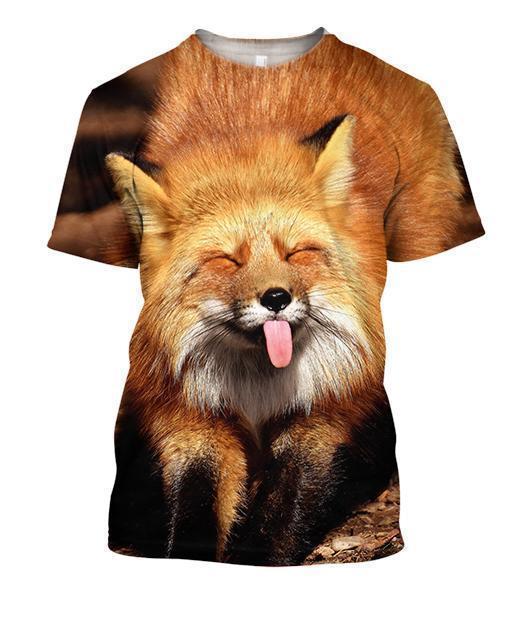 3D All Over Printed Fox Art Shirts and Shorts-Apparel-Phaethon-T-Shirt-S-Vibe Cosy™