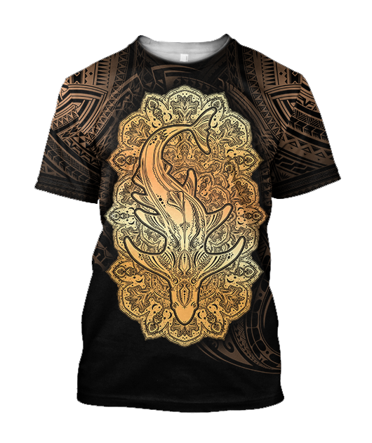 Wild Shark Polynesian 3d all over printed shirt and short for man and women JJ190202 PL-Apparel-PL8386-T-shirt-S-Vibe Cosy™